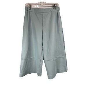 Maeve Anthropology The Colette Faux Leather Wide Leg Pants Sz M NWT Classic Chic